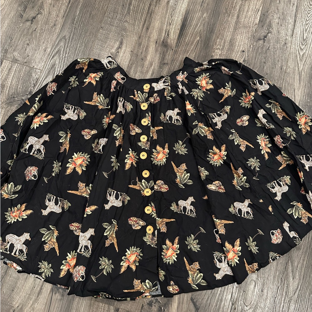 Hell bunny safari circle skirt uk 14 size large